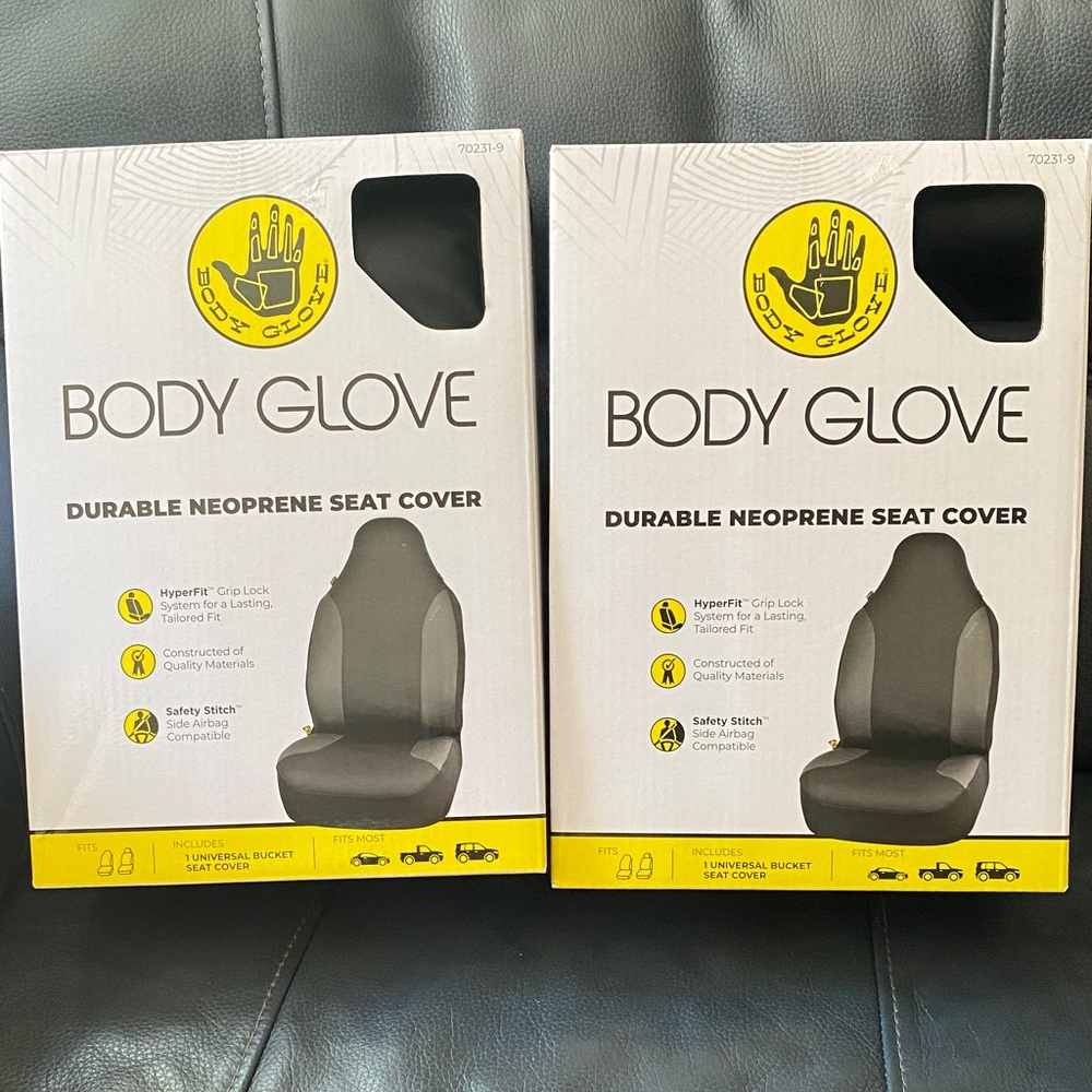 Body Glove Black Neoprene Seat Covers (2)